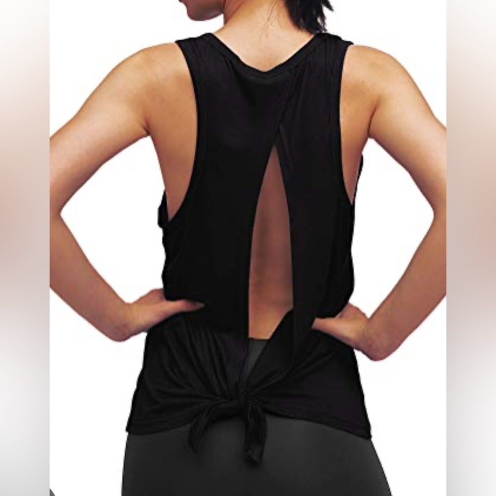 EUC- Fabletics Open Back sleeveless Muscle Tee Top
